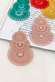 Three tiered metal stamping earrings (Pick Color)