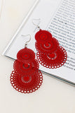 Three tiered metal stamping earrings (Pick Color)