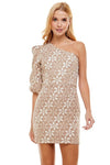 Asymmetrical One Shoulder Dress