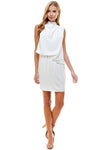 High Neckline Dress (Pick Color)