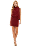High Neckline Dress (Pick Color)