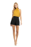 Button Front Short