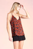 Satin Leopard Print Top