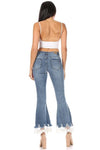 Lace Hem Detail Jeans