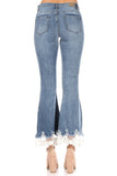 Lace Hem Detail Jeans