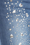 Rhinestone Detail Skinny Jeans
