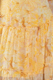 Floral Printed Ruffled Trim Mini Dress