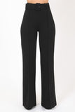 High Waist Buckle Pants