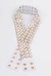 Pearl Studded Clear Belt