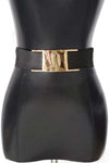 Gold Buckle Elastic Belt (Pick Color)