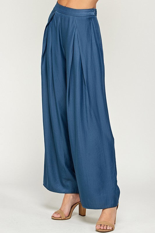 High-Waisted Flowy Wide Leg Pants