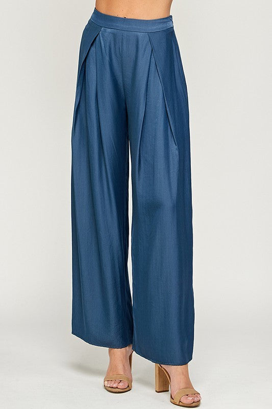 High-Waisted Flowy Wide Leg Pants