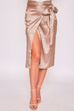 Satin Wrap Skirt