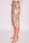 Satin Wrap Skirt