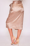 Satin Wrap Skirt