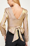 Long Sleeve Satin Top