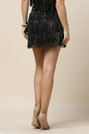 Sequins Fringe Skirt (Pick Color)