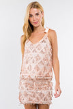 Rose Gold Fringe Top