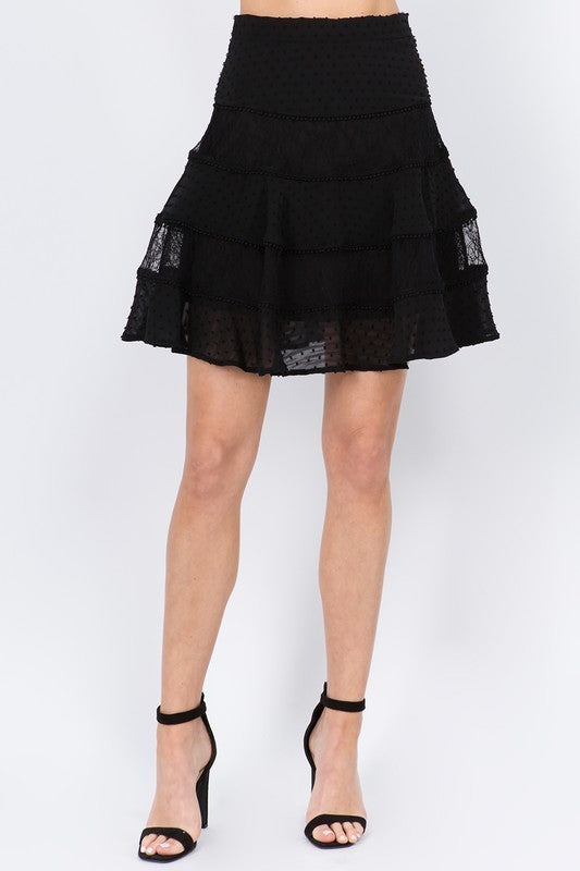 Lace Trim Skirt