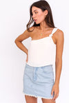 One Shoulder Bodysuit (Pick Color)
