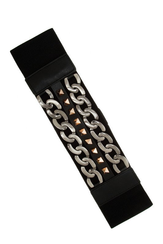 Double Chain Beaded Belt