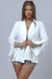 Eyelet detail blazer (Pick Color)