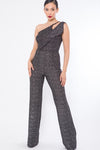 One Shoulder Jumpsuit w/ Small Opening