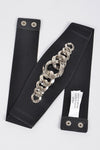 Faux Leather Chain Waist Belt (Pick Color)