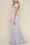 Tulle Layover Lace Formal Dress