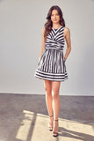 Front Cross  Back Tie Dress (Pick Color)