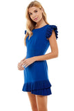 Asymmetrical Ruffle Hem Dress