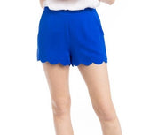 Scalloped Hem Shorts (Pick Color)