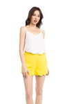 Scalloped Hem Shorts (Pick Color)