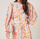 Floral Paradise Valley Long Sleeve Top