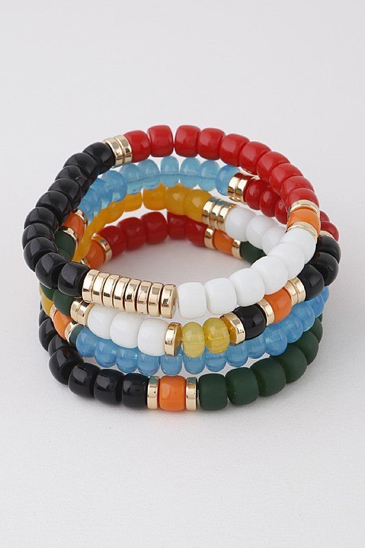 Multi Color Beaded Bracelets