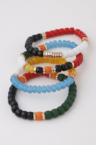 Multi Color Beaded Bracelets