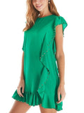 Ruffle Beaded Dress