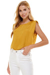 Woven Muscle Top