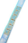 Tiny Fancy Matched Color Studs Elastic Belt