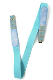 Tiny Fancy Matched Color Studs Elastic Belt