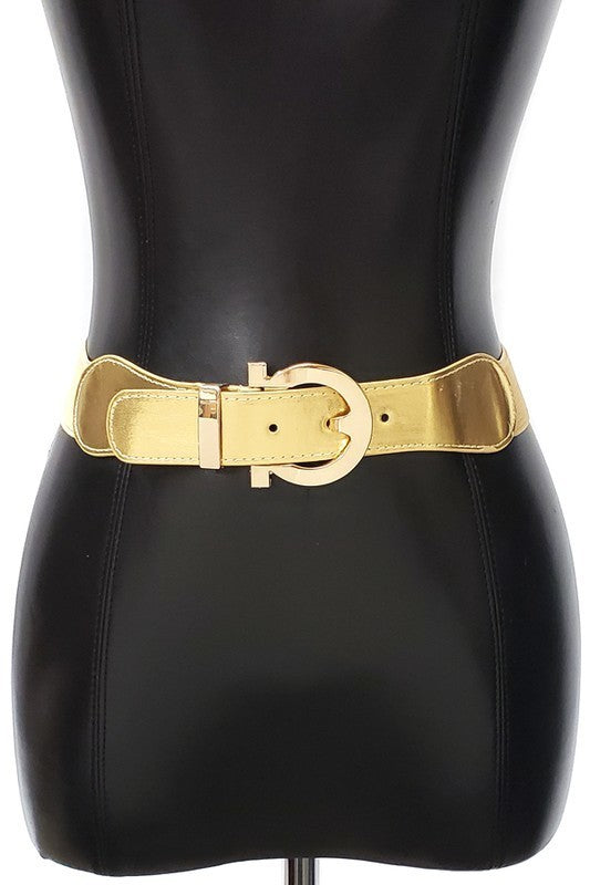 Classy Gold Hook Elastic Belt (Pick Color)