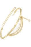 Rhinestones Layered Chain Belt (Pick Color)