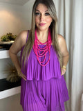 Strappy Short Pleated Romper
