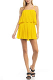 Strappy Short Pleated Romper