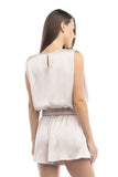 Pleat Detail Shoulders Top