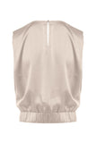 Pleat Detail Shoulders Top