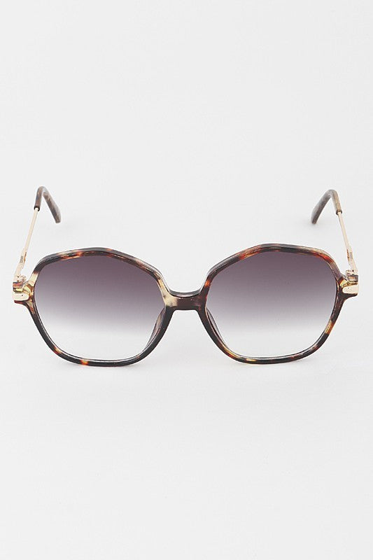 Thin Framed Geometric Sunglasses (Pick Color)