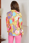 Geometric Print Blazer