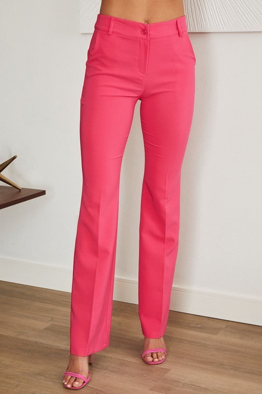 Slim Flare Dress Pants