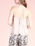 Satin Strapless Top